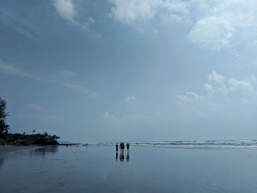 ashwem beach, North Goa: most pristine beach in Goa