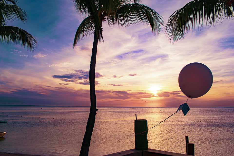 sunset from the sugar beach mauritius