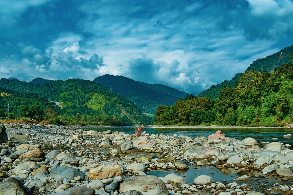River Jia Bharali at Bhalukpong: picnic spot